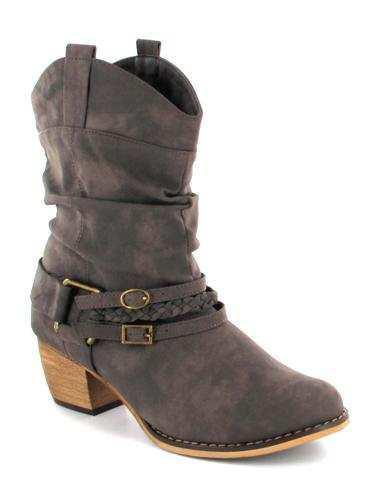 Bota cowboy con hebillas casa Charo Fenández.Ref:51662
