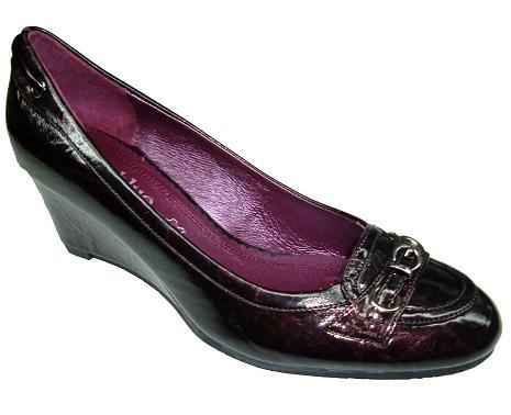 Zapato Charol Trento Burdeos para mujer de la casa Lola Blue.Ref:28d591