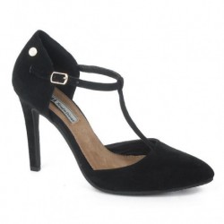 Zapato de mujer en serraje color negro