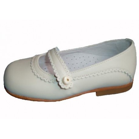 Zapato de comunión para niña de la casa Clover.Ref:455